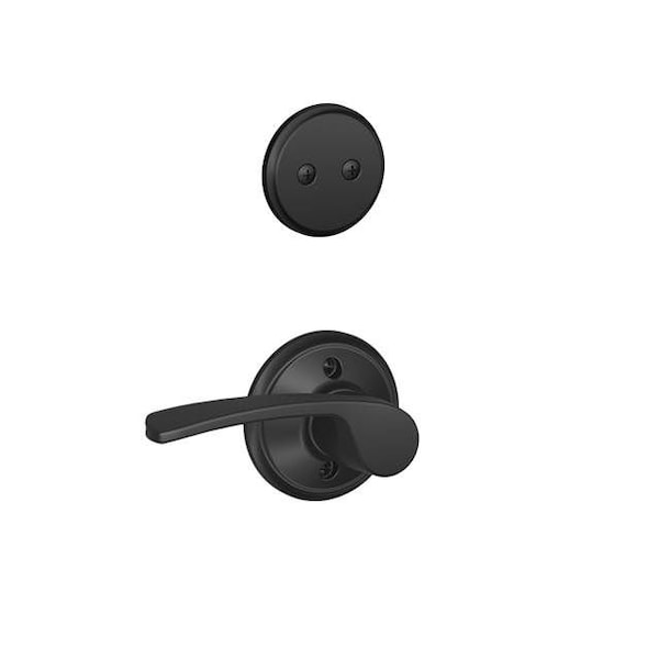Schlage Residential Left Hand Merano Lever Dummy Interior Trim Matte Black Finish F94MER622LH - main