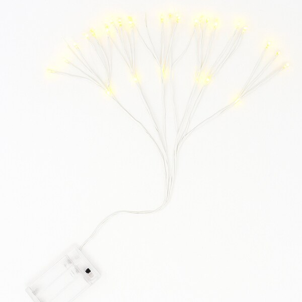 Elegani 80 LED Dandelion String Light Bendable Silver Copper Flower Fairy Light for Vase, Decor & Events PH-5132 - main