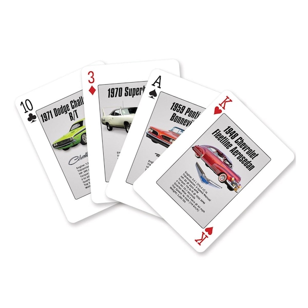 Eurographics Muscle Cars Playing Cards Multicolored 8901-0658 - main