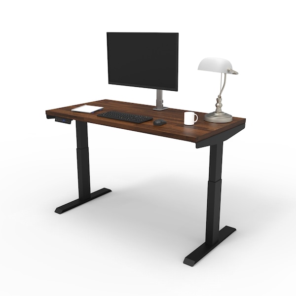 We'Re It Lift It Electric Sit Stand Desk, 46.25 H, 24 W X Laminate wood, metal, Black VL22BLK4824-WNB - main