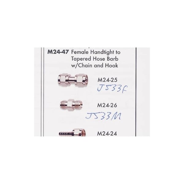 Jorgensen Laboratories Female Diss Vacuum x 1/4 Hose Barb J0533VF - main