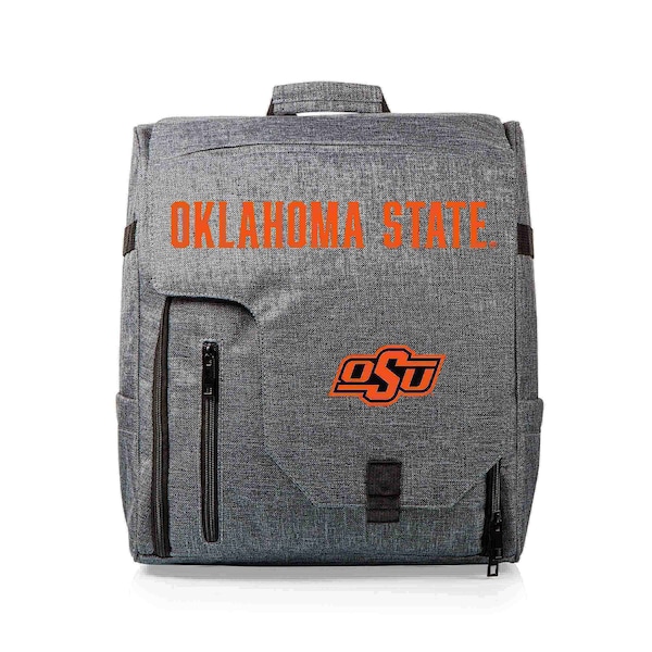 Picnic Time Family Of Brands Oklahoma State Cowboys - Commuter Travel Backpack Cooler, Heathered Gray 651-00-105-464-0 - main
