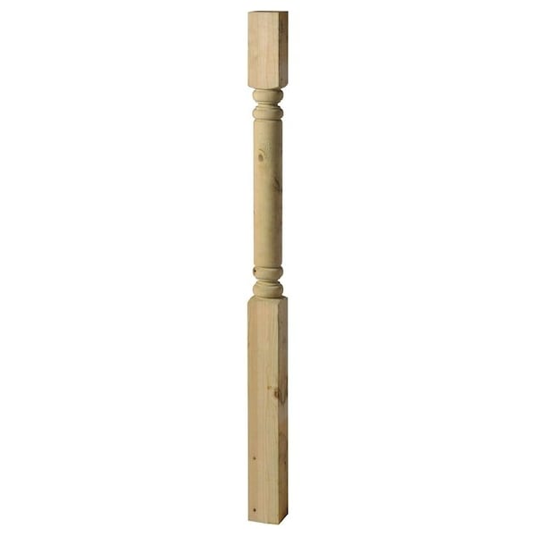 Universal Forest UFP Colonial Newel Post, 54 in L Nominal, 4 in W Nominal, 4 in Thick Nominal 362854 - main