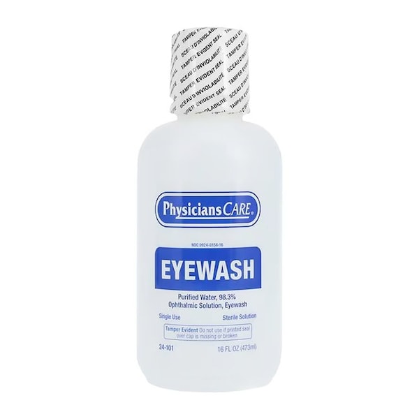 Pacc-Kit Safety Equipment Saline Eye Wash Solution Bottle 16oz 6927472 - main