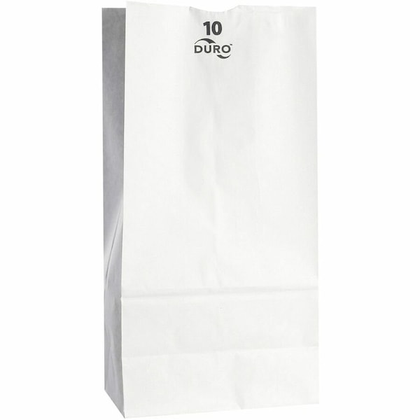 Zoro Select Grocery Bag Flat Bottom 10 lb White, Pk500 51030 - main