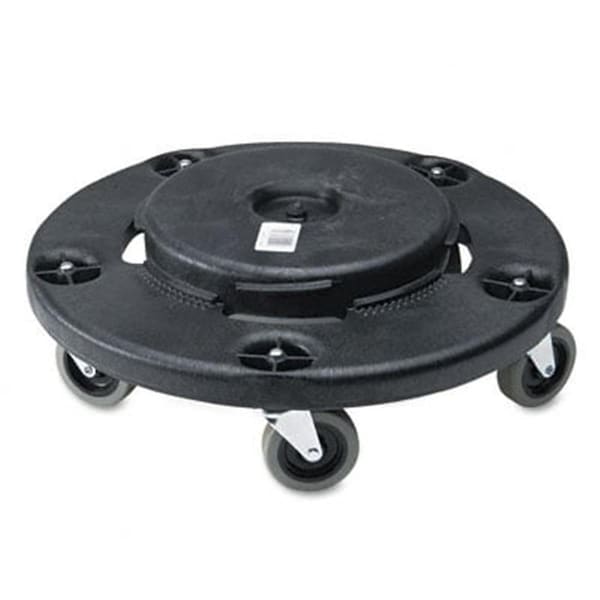 Rcp Brute Round Twist On/Off Dolly 350 lb Capacity 18dia x 6 5/8h Black 264000BK - main