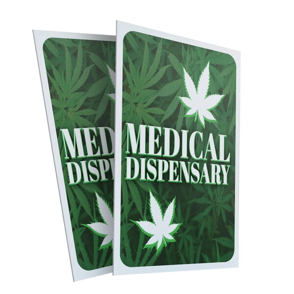 Signmission Medical Dispensary, Plastic Signs Only 24 Inch x 36 Inch, Corrugated Plastic, 2PK CSB-2436-2PACK-30402 - main