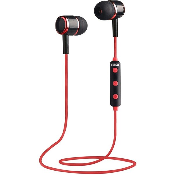 Naxa NE-950 Earset - Wireless - Bluetooth - Earbud - In-ear - Red NE-950Red - main