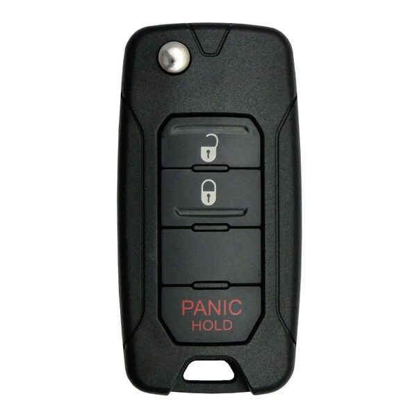 Aks Keys 2015 - 2018 Jeep Fiat Flip Key Fob 3B FCC# 2ADFTFI5AM433TX RC-JEEP-62C - main