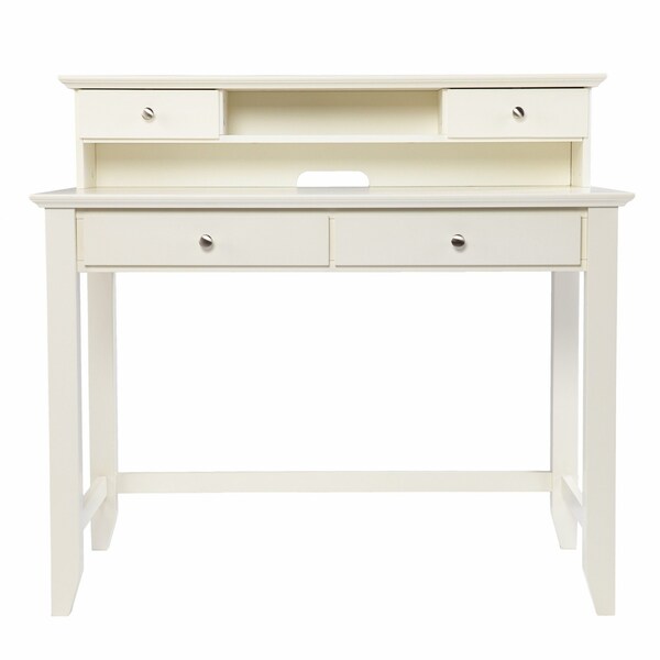 Homeroots Creamy White Secretary Writing or Computer Desk 402015 - main