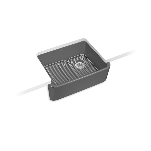 Kohler Ironridge 28" undermount single-bowl farmhouse kitchen sink 25766-58 - main