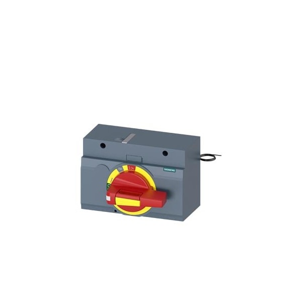 Siemens front mounted rotary operator EMERGENCY OFF IEC IP30/40 24 V DC lighting 3VA9467-0EK17 - main