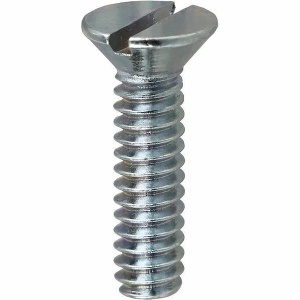 Dottie 3/8"-16 x 1-1/2 in Slotted Flat Machine Screw, Zinc Plated Carbon Steel, 100 PK FM38112 - main