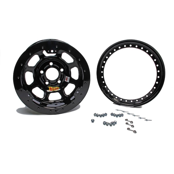 Active Athlete 15 x 10 in. 4 in. Backspace Wide 5 in. Black Beadlock Beadlock Wheel AC3658370 - main
