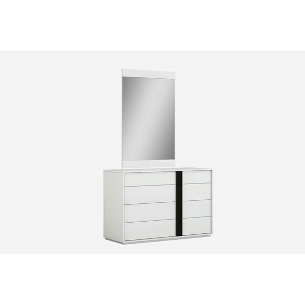 Homeroots 46 X 19 X 31 White Double Dresser Extension 370699 - main
