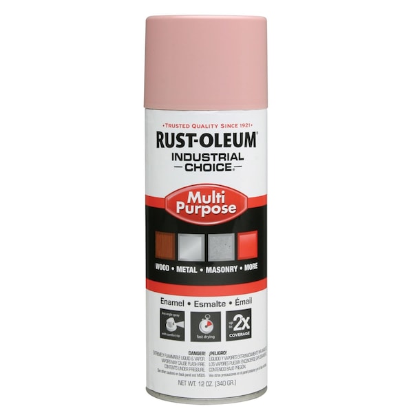 Rust-Oleum Spray Paint, Dusty Pink, Gloss, Solvent, 12 oz 202216 - main