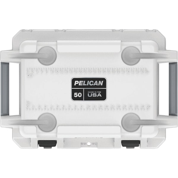 Pelican Elite 50 Qt. Cooler White & Gray 50Q-1-WHTGRY - main