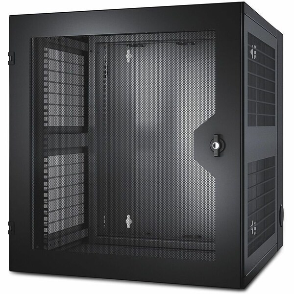 Schneider Electric APC NetShelter 13U Wallmount Rack Cabinet Vented Door Double Hinged Server Depth AR100HD - main