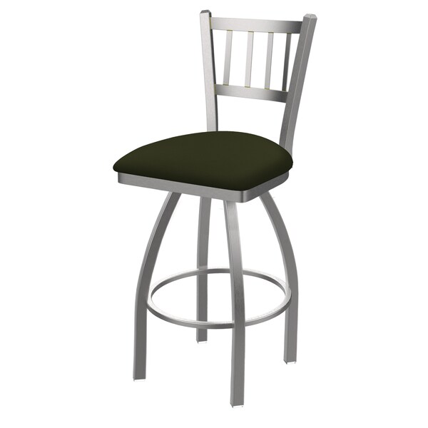 Holland Bar Stool Co 810 Contessa Stainless Steel 36in Swivel Bar Stool with Canter Pine Seat 81036SS010 - main