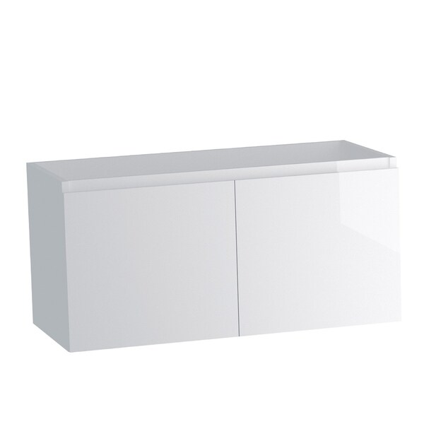 Homeroots 36" White Wood Freestanding Bathroom Vanity With White Sink And Two Drawers 627426 - main