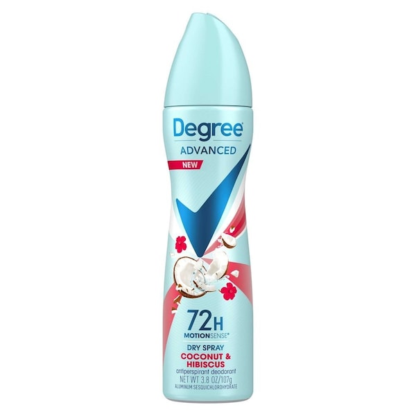 Degree Coconut and Hibiscus Antiperspirant Deodorant Dry Spray for Women, 3.8 Ounce, 12PK 62678210 - main