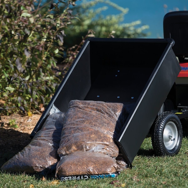 Milwaukee Hand Trucks Milwaukee 17 Cu. ' 1500 Lb. Steel Tow-Behind Garden Cart LC1700BM - main