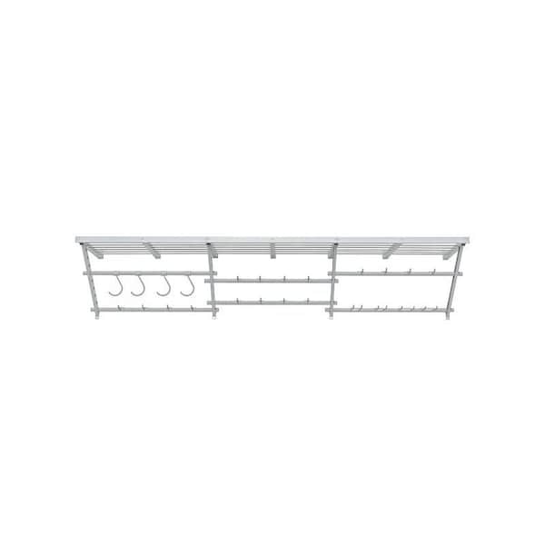 Stow Easy Track Ultimate Shelf and Track Storage System, 1500lb Cap, Steel, Gray, 20 in L, 96 in W, 20 in H 220863 - main