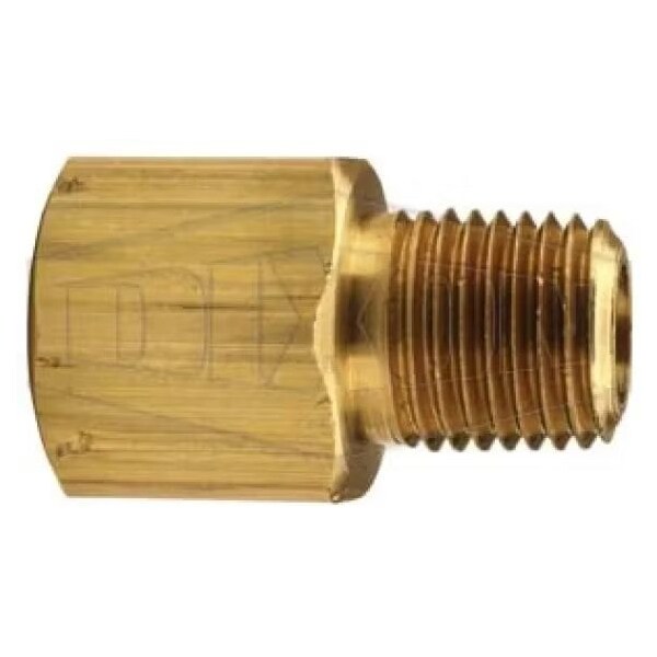 Dixon Reducer Adapter, 1/2 x 1/4 in Nominal, MNPT x FNPT End Style, Brass 3750804C - main