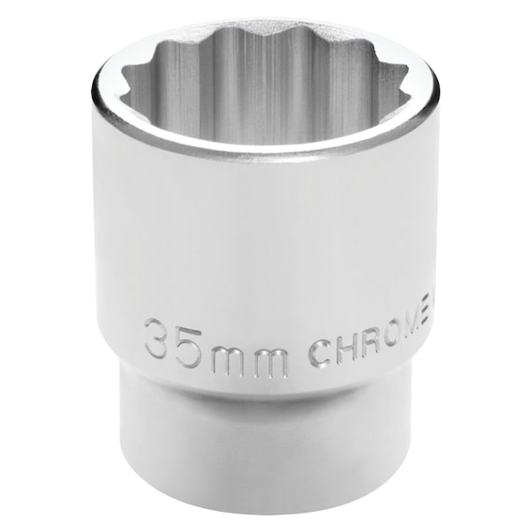 Performance Tool 3/4 in. Dr. 35mm 12pt Socket, Fastener Rounding Protection W34835 - main