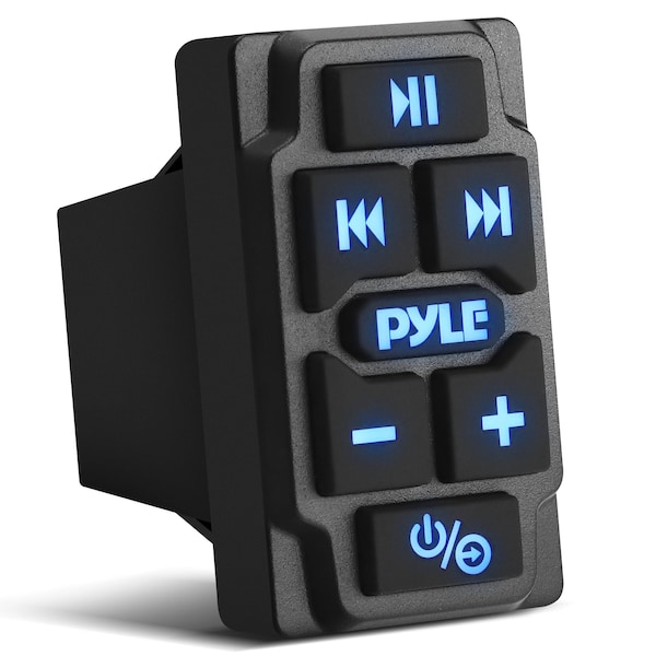 Pyle Rocker Switch Wireless BT Audio Controller, Waterproof Rated Marine Receiver Remote Control for Car PLMRBTRK1 - main