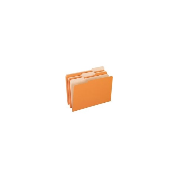 Pendaflex FOLDER, LGL, 1/3, SGL, 11PT, ORA, 100PK 15313ORA - main