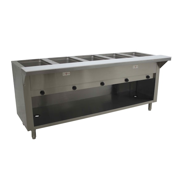 Advance Tabco Hot Food Table LP gas 77-3/4 in.W x 30-5/8 in.D x 34-3/8 in.H HF-5G-LP-BS - main