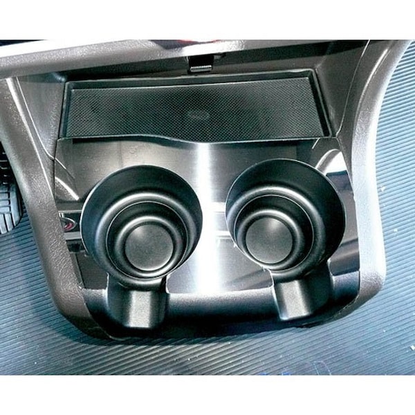 Ilc Replacement For Kenworth W900L Aerocab Year 2016 Stainless Steel Cup Holder Trim WZ-ER51-H - main