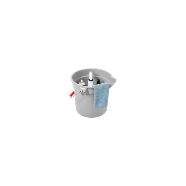 Rubbermaid Commercial Brute 14-quart Round Bucket - 3.50 gal - Heavy Duty, Rust Resistant, Bend Resistant, Graduated, 261400GY - main