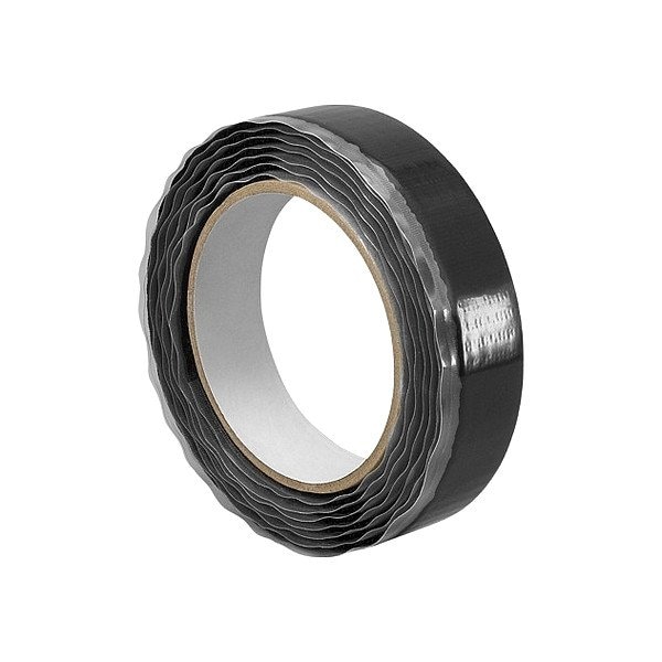 3M Reclosable Fastener, Rubber Adhesive, 30 ft, 1 in Wd, Black 1-10-SJ3531 - main