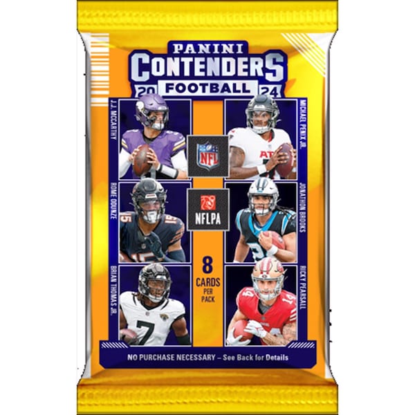 2024 Panini Contenders Panini NFL 2024 Contenders Foot Ball Retail Pack Trading Cards Multicolored 2-17000-20 - main