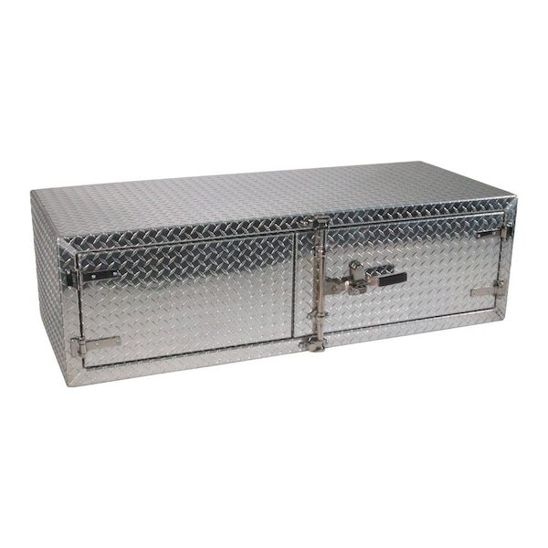 Mytee Products 18 inx24 inx60 in Aluminum Trailer Underbody Tool Box with Barndoor Style Double Doors TBAL182460-PLDP - main