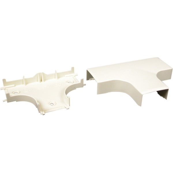 Legrand Tee Raceway, PN10 Series, 1 Channel, 3-3/4 in W, 3/4 in H, 5-1/4 in L, Ivory PN10F15V - main