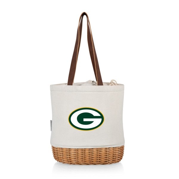 Picnic Time Family Of Brands NFL Green Bay Packers - Pico Willow and Canvas Lunch Basket 200-00-187-124-2 - main