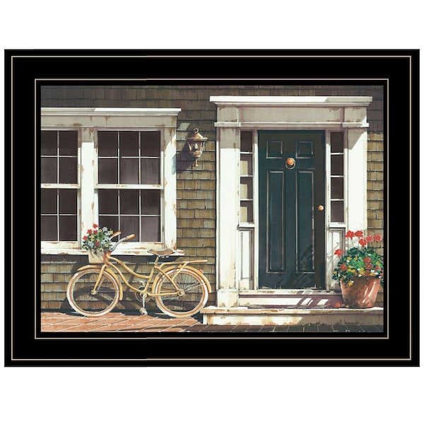 Homeroots Parked Out Front 2 Black Framed Print Wall Art 404960 - main
