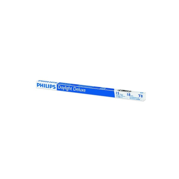 Philips 15 W T8 1 in. D X 18 in. L Fluorescent Tube Light Bulb Daylight Linear 6500 K 1 pk 546100 - main