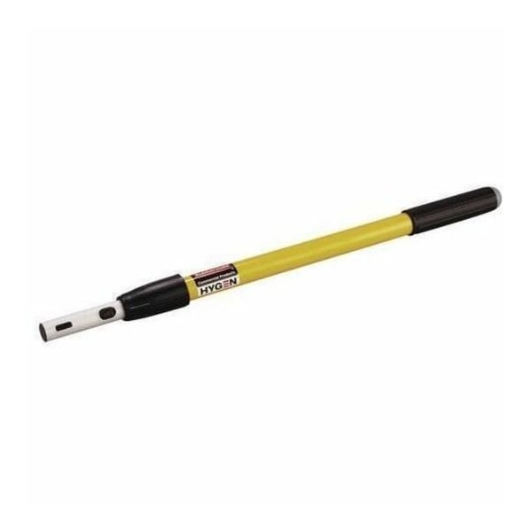 Rubbermaid Commercial 20" to 40" Push In Extension Handle, Yellow, Aluminum FGQ74500YL00 - main