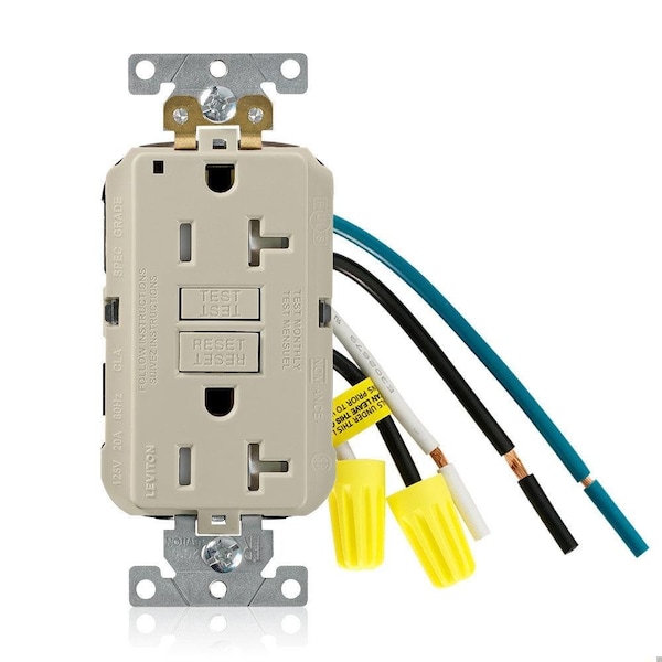 Leviton SmartlockPro GFCI 20A TR/PI Ind Gr Iv GFTR2-5LI - main