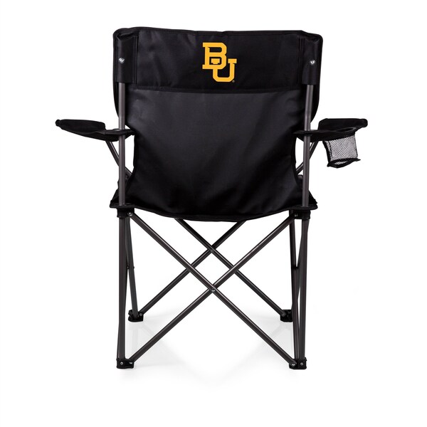 Picnic Time Family Of Brands NCAA Baylor Bears PTZ Camp Chair - Beach Chair with Carrying Bag, Black 804-00-179-924-0 - main