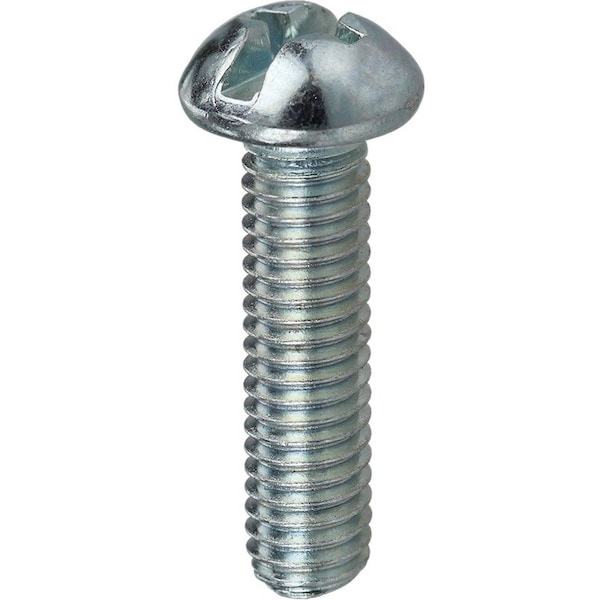 Dottie #6-32 x 1 in Combination Phillips/Slotted Round Machine Screw, Zinc Plated Carbon Steel, 100 PK RMC6321 - main