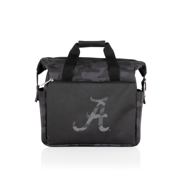 Picnic Time Family Of Brands NCAA Alabama Crimson Tide On The Go Lunch Bag Cooler - Soft Cooler Lunch Box, Black Camo 510-00-182-004-0 - main