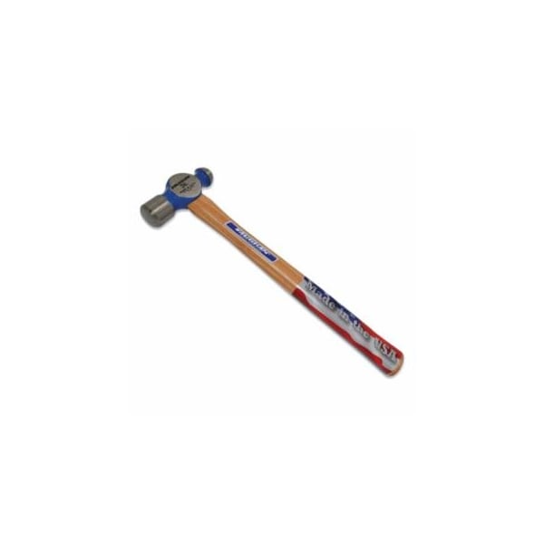 Vaughan Commercial Ball Pein Hammer, Hickory Handle, 15 in, Forged Steel 20 oz Head 770-TC120 - main