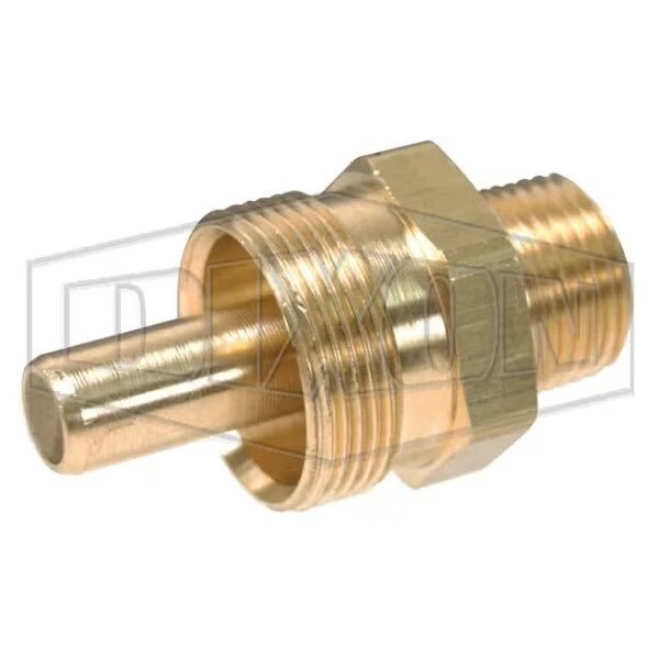 Dixon D.O.T Air Brake Male Connector, 3/8 in x 31/32-20 Nominal, Hose x MNPT End Style, 360 Brass Alloy, D 68RB-0604B - main