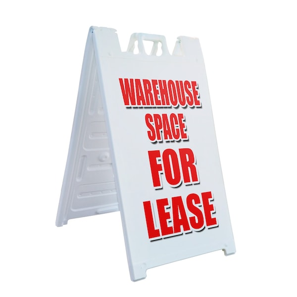 Signmission Warehouse Space For Lease, A-Frame & 2 Decals Installed, Heavy-Duty Plastic Frame SBHD-D-2436-Warehouse Space For Lease - main