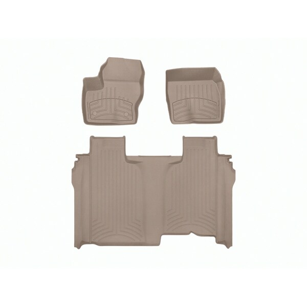 Weathertech Tan, Front and Rear FloorLiner HP 451436-1-5IM - main